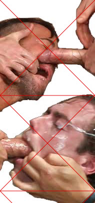 Source material for INPUT.OVERRIDE by CHARACTERS — found erotic imagery depicting explicit oral submission with manual restraint of the mouth. Photographic basis for the ASCII translation on salvaged dot-matrix paper. 2022.